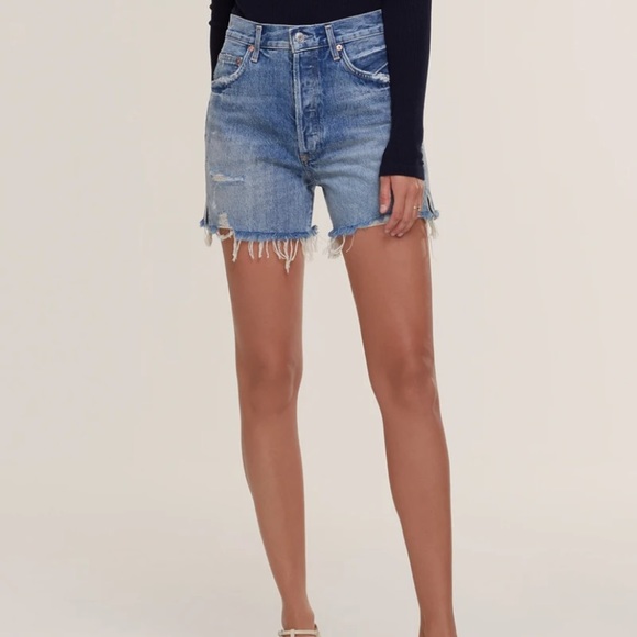 AGOLDE Dee Super High Rise Short in Ricochet - Picture 5 of 9